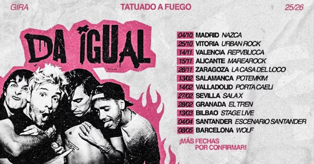 DA IGUAL Gira España 2026 DA IGUAL en vivo Granada