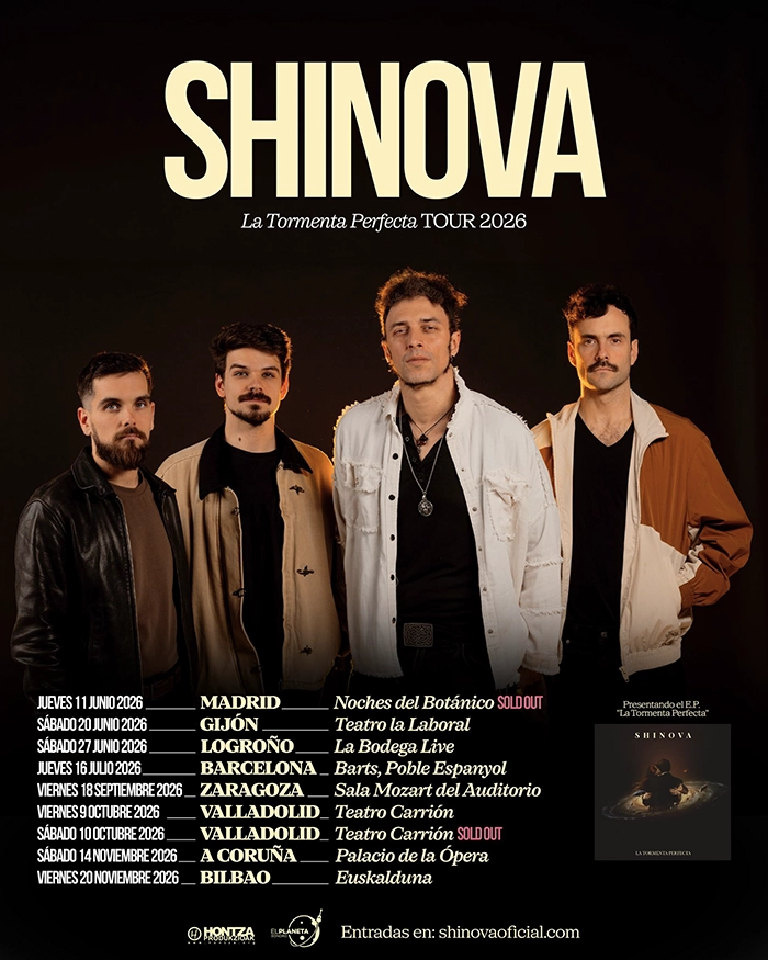 Fechas y Ciudades de La Tormenta Perfecta Tour 2026 Shinova El Día Que Murieron Las Canciones
