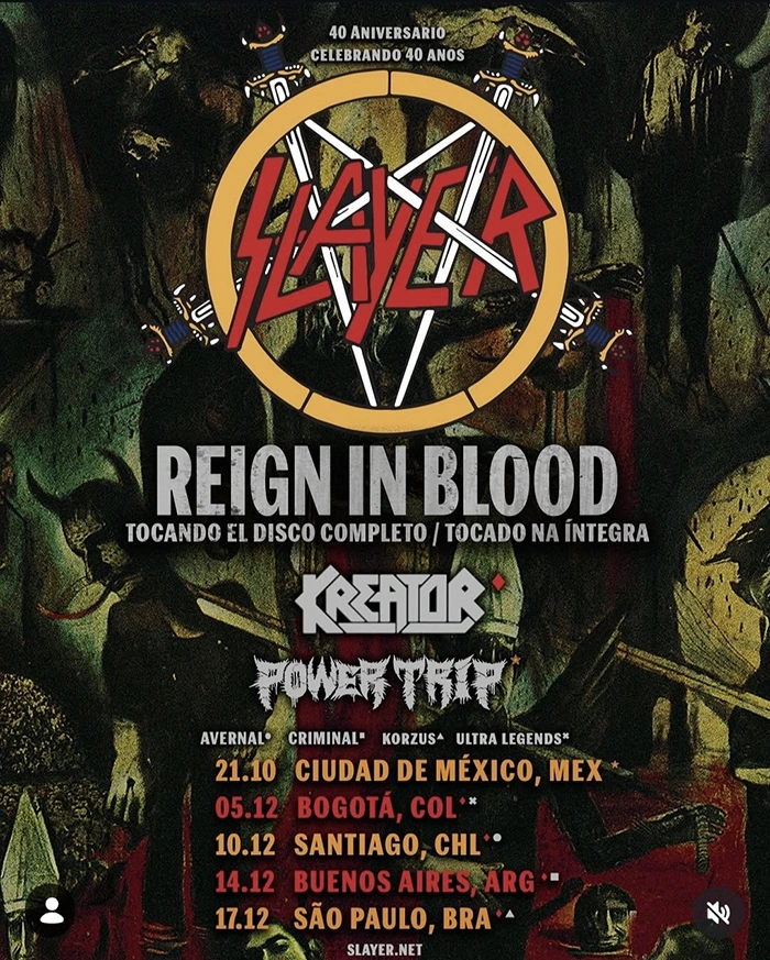 Slayer Latinoam&eacute;rica