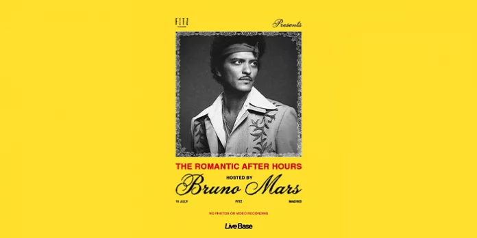 Bruno Mars Fitz Club Madrid