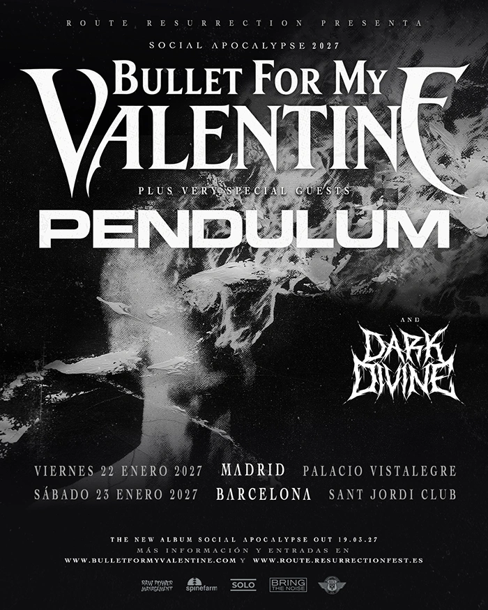 Bullet For My Valentine y Pendulum España Bullet For My Valentine España 2027