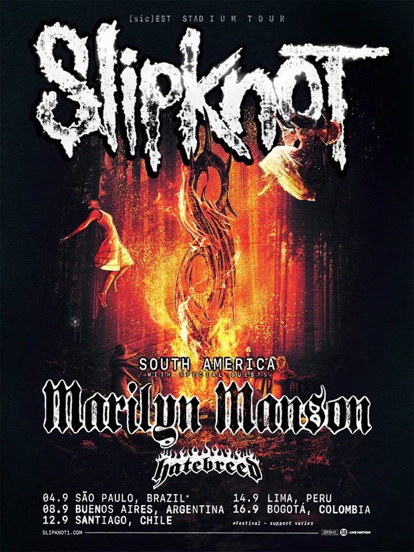 slipknot suramerica 2027 Slipknot gira mundial