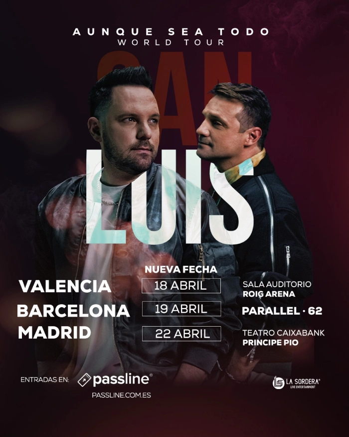 SANLUIS gira por Espa&ntilde;a 2027